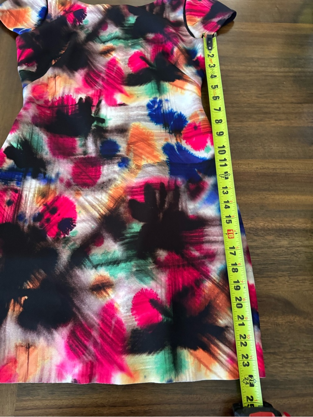 Milly Multicolor Abstract Print Mini Dress - Picture 8 of 8